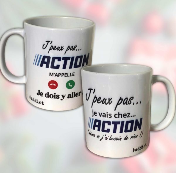 cadeau humour mug action