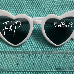 Stickers pour lunettes personnalisées mariage EVJF anniversaire